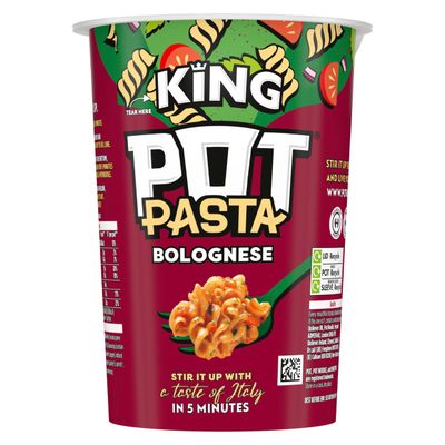 Pot Pasta Bolognese instant hot snack pot from the nation's favourite instant noodles brand quick pasta pot for when you need filling up 8x 73 g