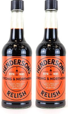 (2 Bottles) Henderson's Hendersons Strong &amp; Northern Relish 142ml