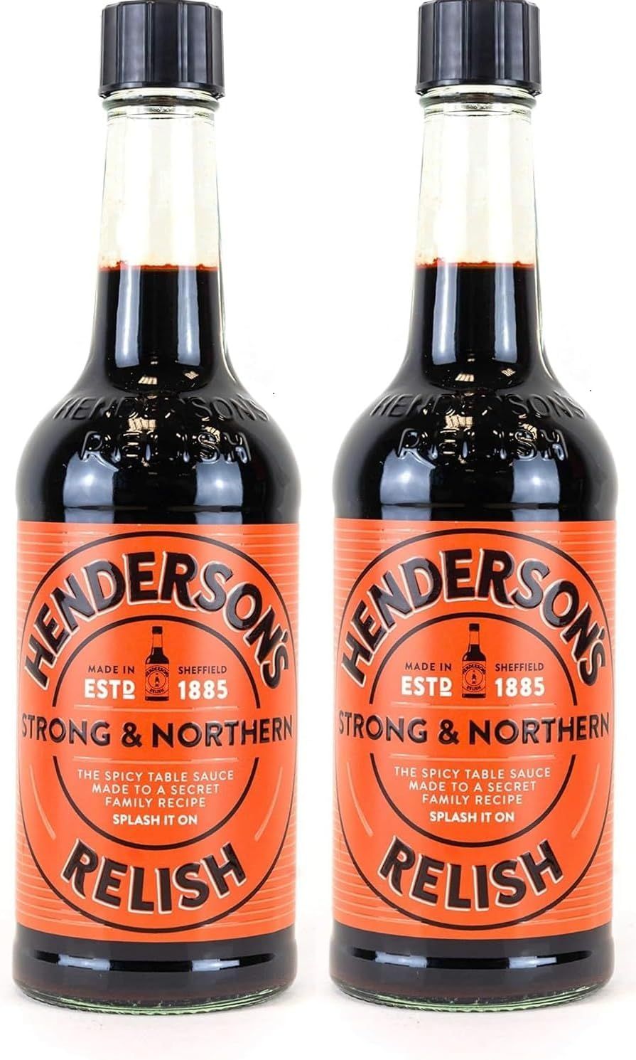 (2 Bottles) Henderson's Hendersons Strong &amp; Northern Relish 142ml