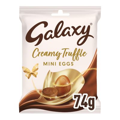 Galaxy Milk Chocolate Truffles Easter Mini Eggs Bag 74g