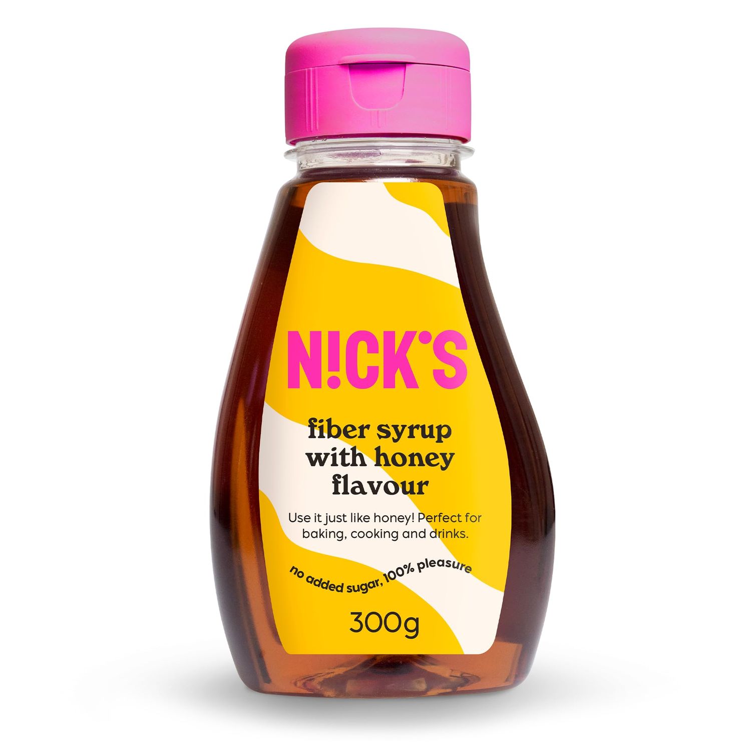 NICKS Fiber Syrup with Honey Flavor (300g) Sugar Alternative Keto Sweetener No Added Sugar, Gluten free