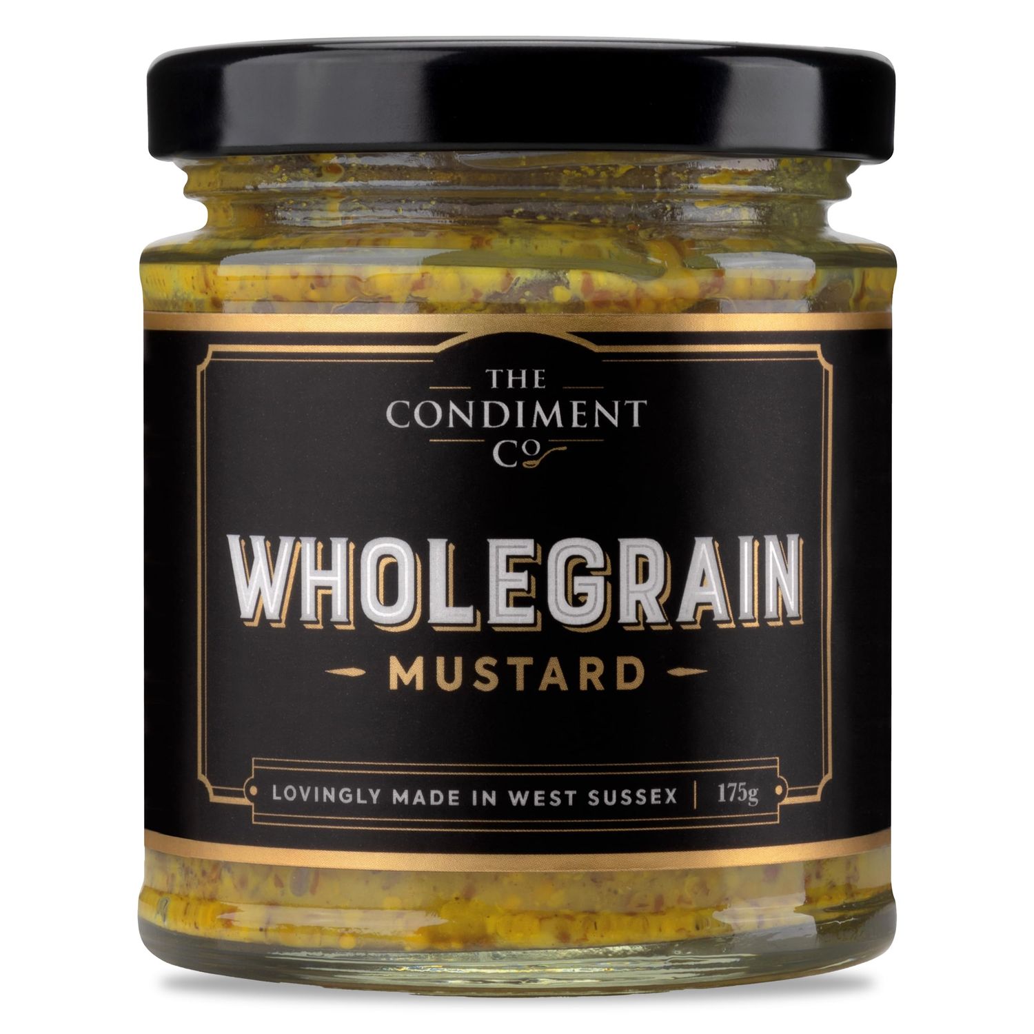 The Condiment Company Wholegrain Mustard, 175g - Premium Condiment &amp; Dressing, Perfect for Sauces, Marinades &amp; More