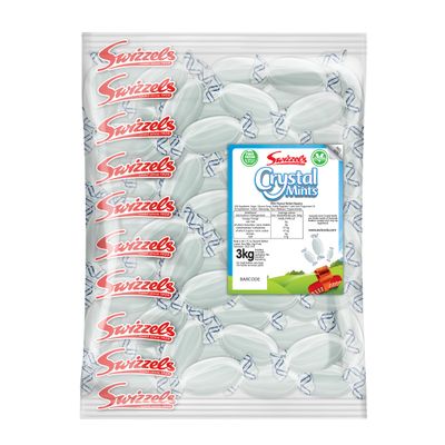 Swizzels 3kg Bag of Crystal Mints Sweets