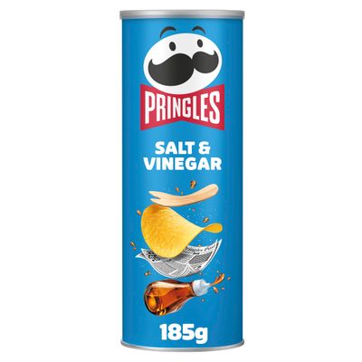 Pringles Salt &amp; Vinegar Salt and Vinegar Flea Individual Pack (1 x 185 g)