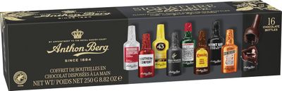Anthon Berg 16 Chocolate Liqueurs, Famous Spirits with a Delicious Liquid Filling, 250 g (Pack of 1)