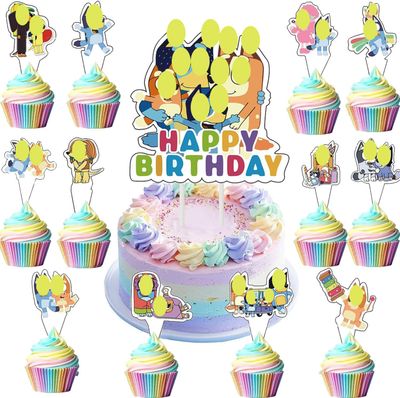 Cake Decorations, Cake Toppers for Boys Girls, Cupcake Toppers, Birthday Party Supplies