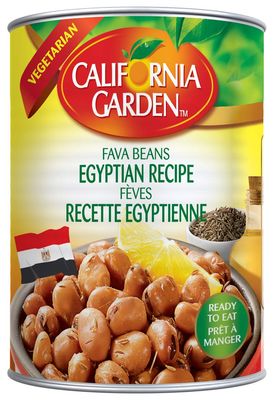 California Garden Fava Beans Egyptian Recipe 400g (6pack)