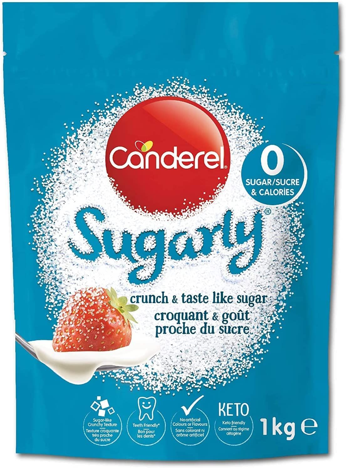 Canderel Sugarly Sweetener 1kg - Zero Calorie, Keto Friendly Sugar Alternative Value Pack - Equivalent to 2kg