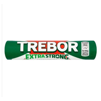 Trebor Extra Strong Peppermint Mints Roll 41.3g x Case of 40