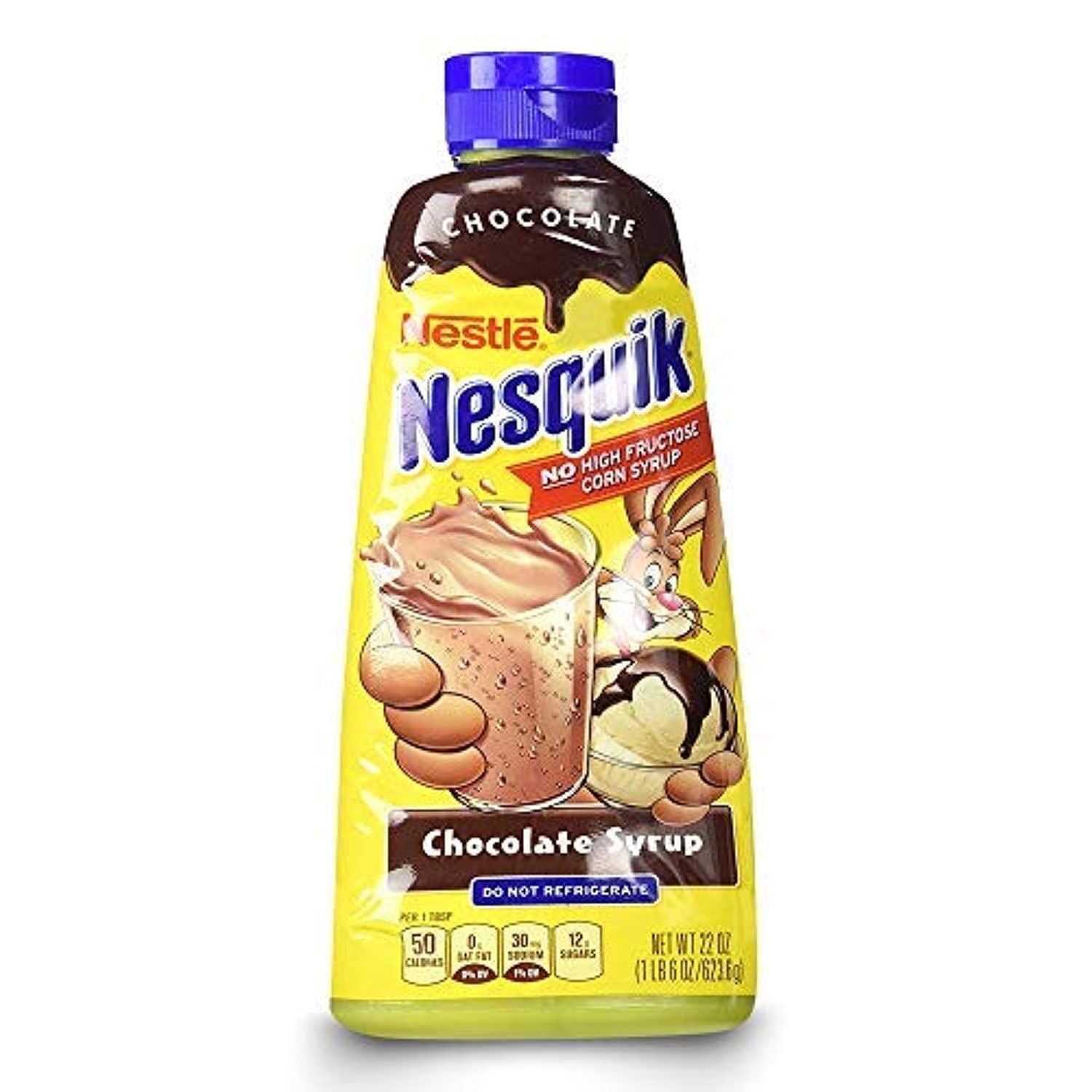 Nesquick Chocolate Syrup - Low Fat, No High Fructose, Classic Chocolate Flavour - 623g
