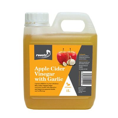 Premium Grade Poultry Chicken Cider Vinegar with Garlic - 1 Litre