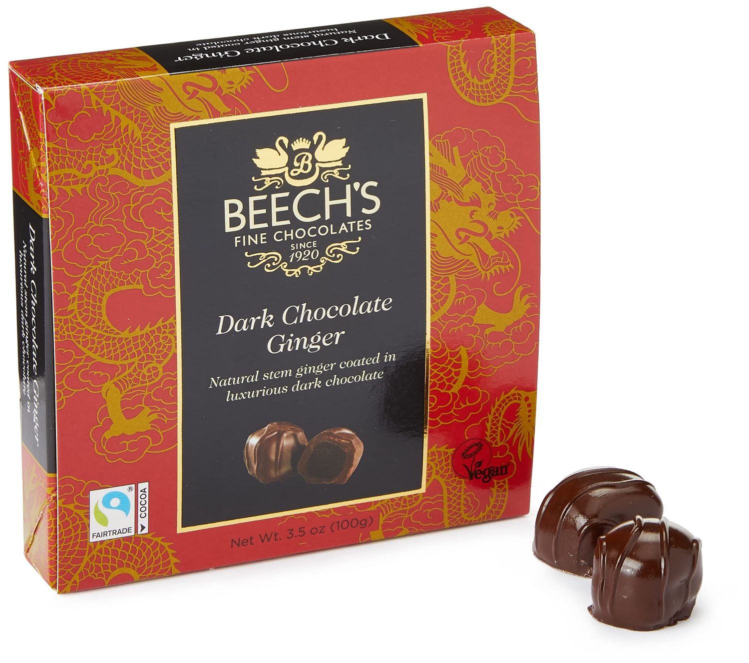 Beech's Dark Chocolate Ginger 100g