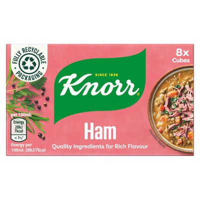 Knorr Ham Stock Cubes, 8 x 10g