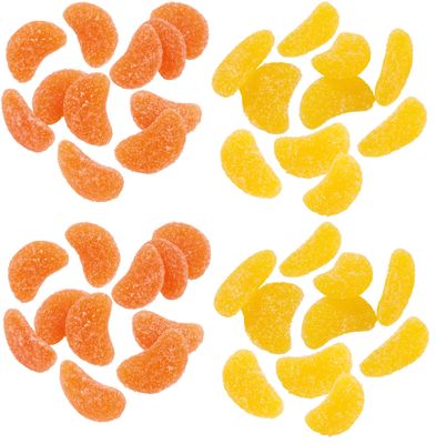 ORANGE &amp; LEMON Jelly slices cake toppers x100g