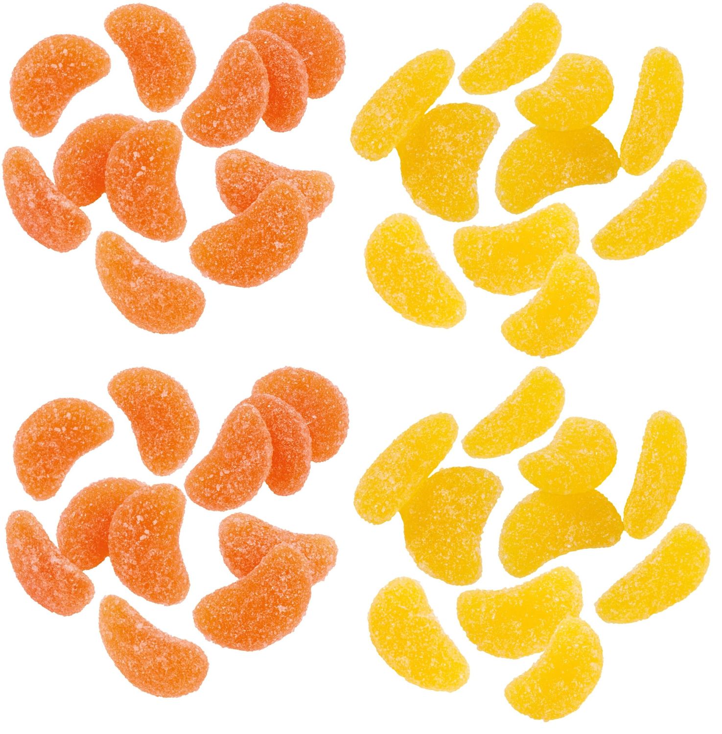 ORANGE &amp; LEMON Jelly slices cake toppers x100g
