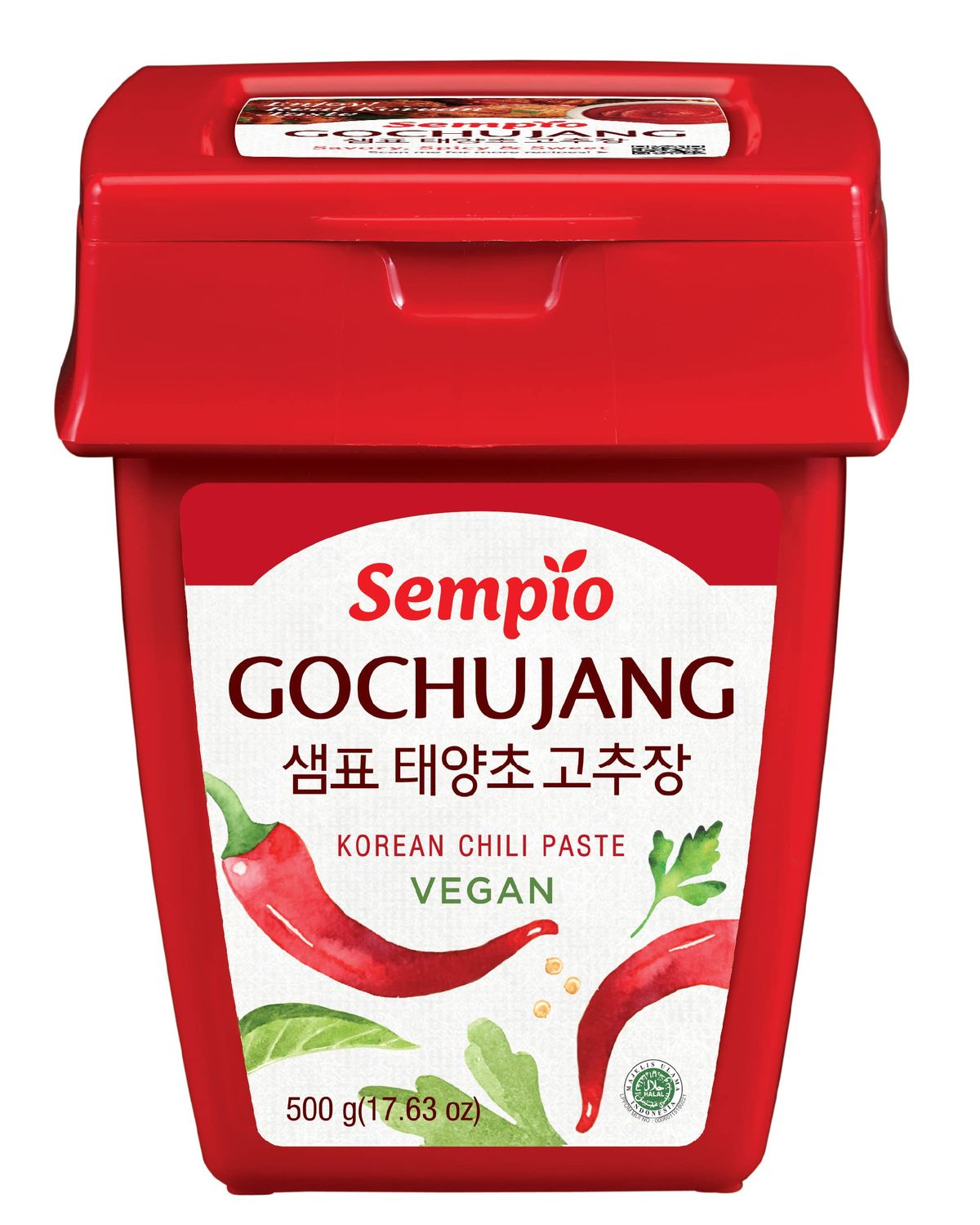 Sempio (500g / 1.1lbs) Gochujang, Korean Chili Paste, Sweet, Savory &amp; Spicy. Red Pepper Sauce for Tteokbokki, Korean Food. Vegan