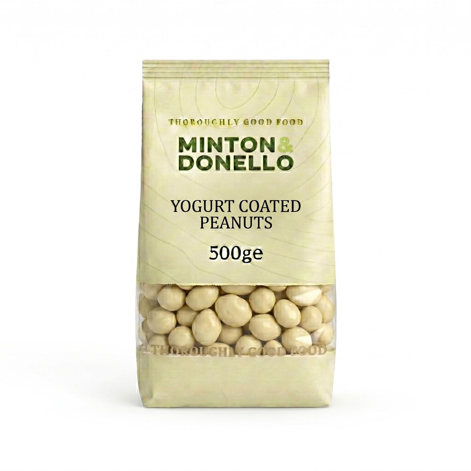 Minton &amp; Donello 500g Yogurt Coated Peanuts - Suitable for Vegetarians, Great for Parties and Gatherings