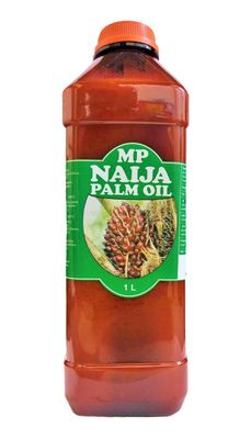 MP Naija Palm Oil, 1 Litre PACK OF 1 Traditional African Cooking Oil.