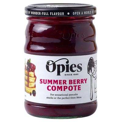 Opies Summer Berry Compote, 360g - bring delicious excitement to fruit desserts, ice cream, cakes, porridge, smoothies and more.