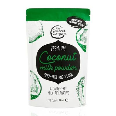 Organic Coconut Milk Powder 250g - Dairy-free &amp; Gluten-free - Pure - Vegan - 65% coconut oil - powdered coconut milk - high in lauric acid