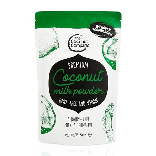 Organic Coconut Milk Powder 250g - Dairy-free &amp; Gluten-free - Pure - Vegan - 65% coconut oil - powdered coconut milk - high in lauric acid