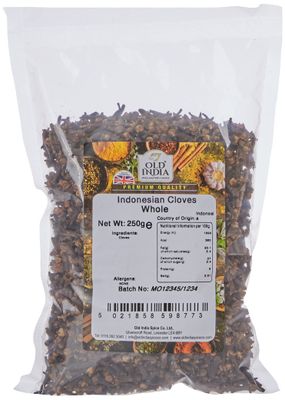 Old India Indonesian Whole, Cloves, 250 Count