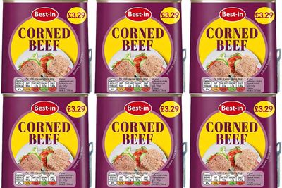 Sixsigma Foods Corned Beef (340g x 6 Tins) - Perfect For Sandwiches, Meals & Storage Ready To Eat Tinned Beef, Long Shelf Life, Canned Meat For Hot Dishes or Cold Platters