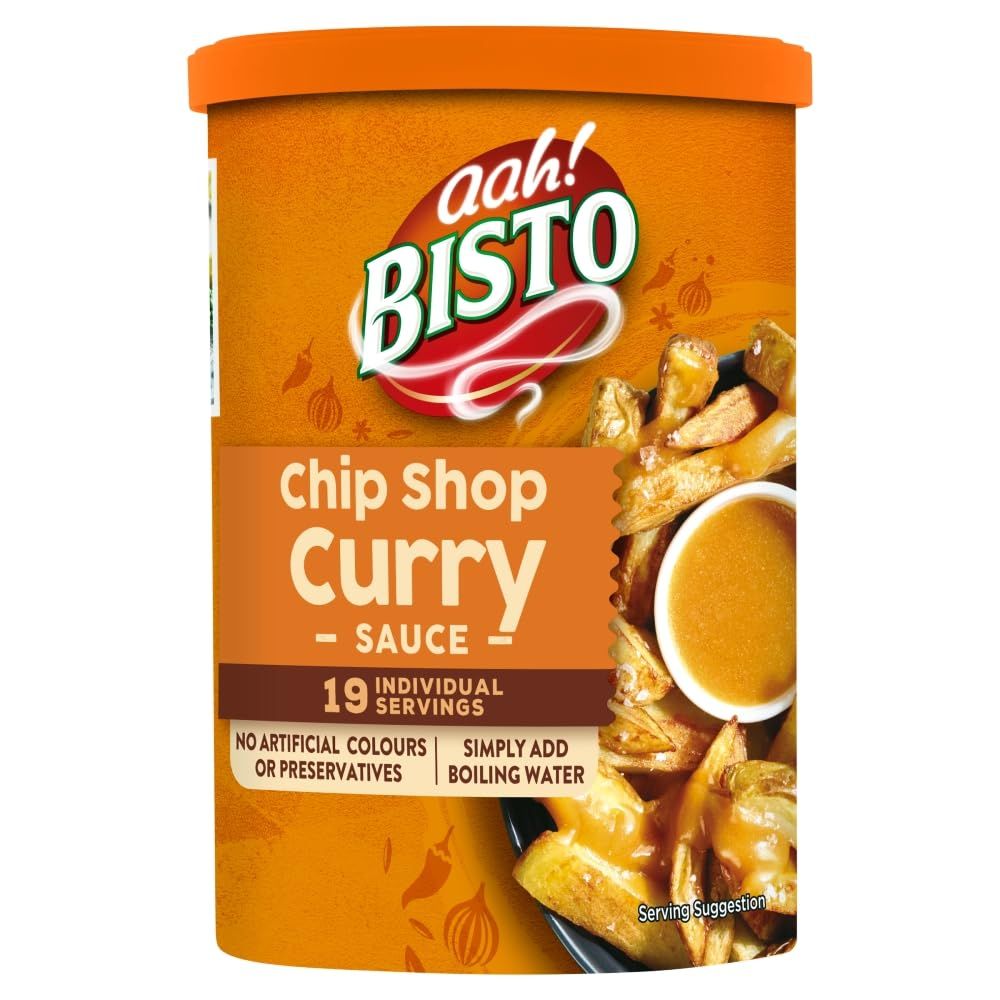 Bisto Quick &amp; Easy Chip Shop Curry Sauce Mix, 170 g Drum (Pack of 1)