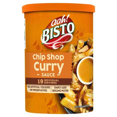 Bisto Quick &amp; Easy Chip Shop Curry Sauce Mix, 170 g Drum (Pack of 1)