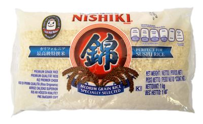 Nishiki Premium Grade Sushi Rice 1 kg (Pack of 1)