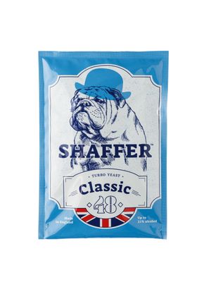 Shaffer Classic 48 Turbo Yeast, Made in England, Up to 21% Alcohol, High Alcohol 21% Homebrew Vodka Spirits Wine Cider