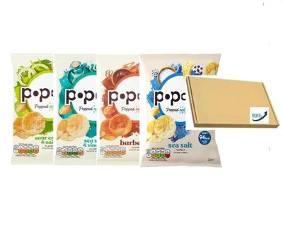 Pop Chip Mixed Case 23G (Pack Of 24) 4 Flavours 6 Of Each Flavour