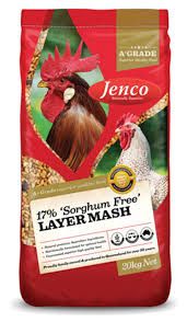 JENCO 17% Sorghum Free Layer Mash - 20kg