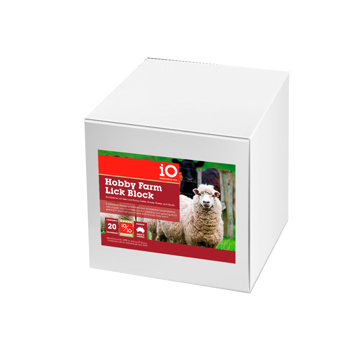 IO Hobby Farm Lick Block -  20kg