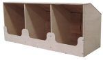 IO Chicken Layer Box - Triple Bay, Timber