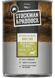 STOCKMAN &amp; PADDOCK Dog Food Cans Slab - 12 x 700g