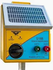S-28B 2.5km Solar Energiser Includes Internal Battery &amp; Charger