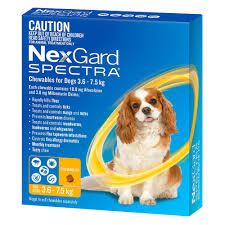 NEXGARD SPECTRA 3.6-7.5kg Yellow - 3 pack