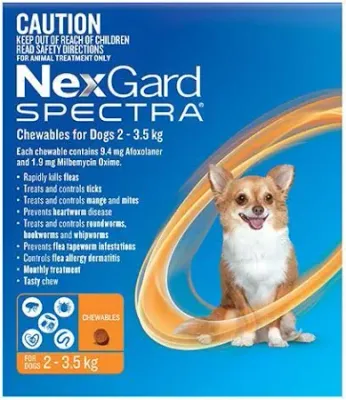 NEXGARD SPECTRA  2-3.5kg Orange - 3 pack