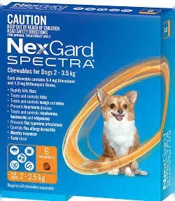 NEXGARD SPECTRA  2-3.5kg Orange - 6 pack