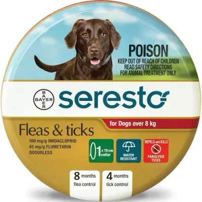 SERESTO - Flea &amp; Tick Collar Dog - 8kg +