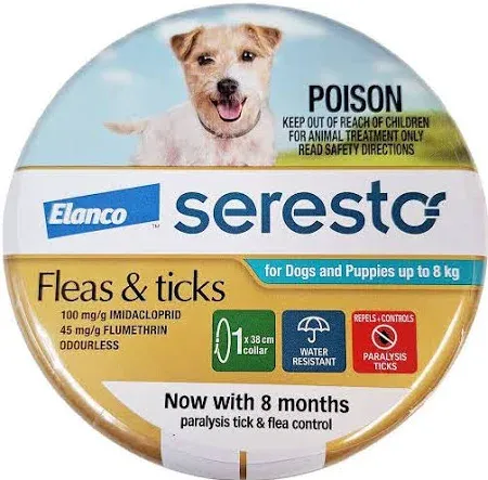 SERESTO Flea Tick Collar Less Then 8 kg