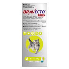 BRAVECTO PLUS Cat 1.2-2.8kg Green