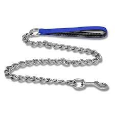 BB Dog Chain Lead with Padded Handle 4mm x 100cm