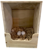 IO - Chicken Layer Box - Single Bay, Timber