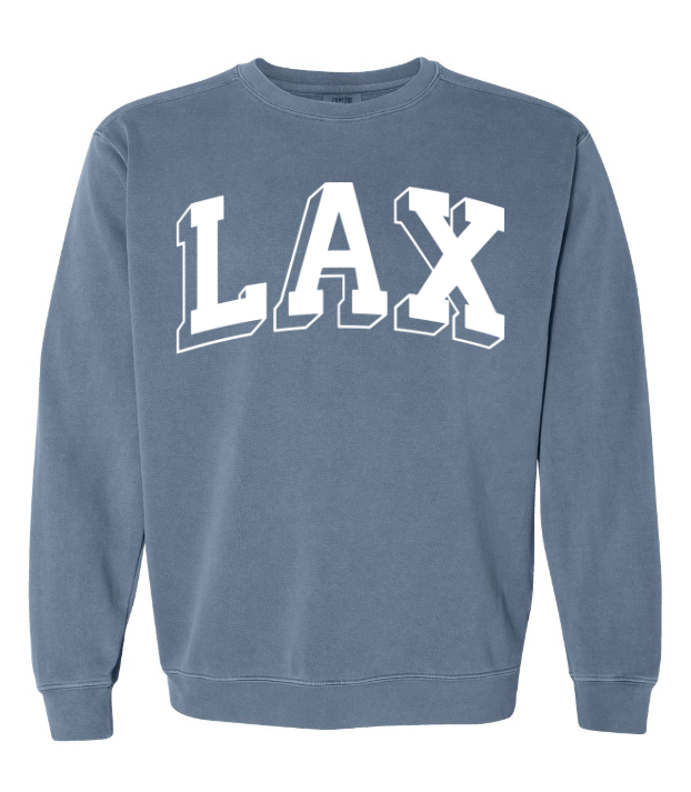 LAX - Comfort Colors Vintage Washed Relaxed Sweatshirt