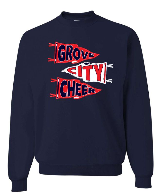 Grove City Cheer Pennant - No Sparkle