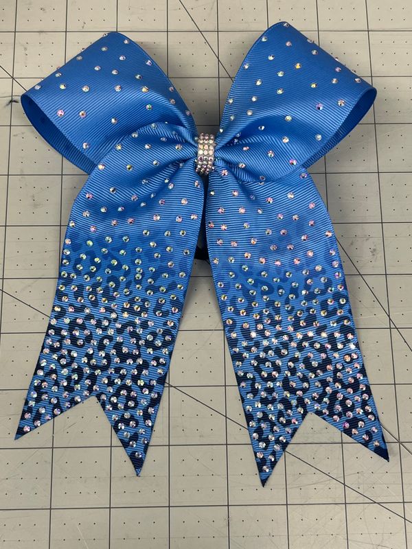 Columbia Rhinestone Leopard Bow