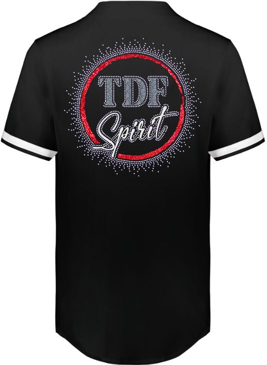 Unisex Rhinestone Baseball Jersey