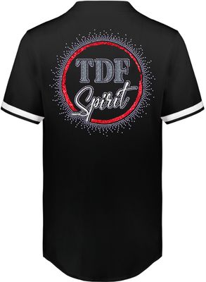 Unisex Rhinestone Baseball Jersey